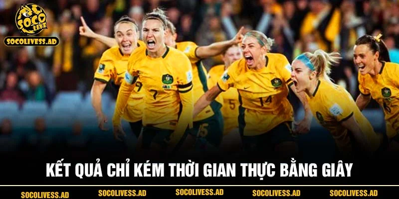 Kết quả chỉ kém thời gian thực bằng giây