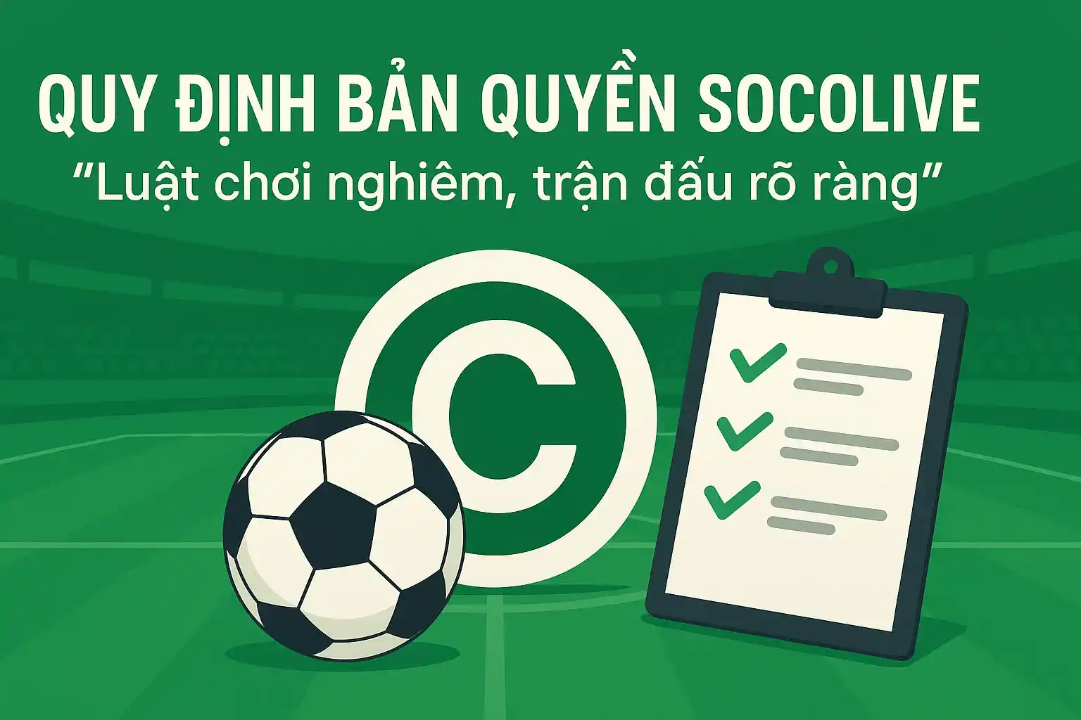 Quy định bản quyền Socolive – Luật chơi nghiêm, trận đấu rõ ràng